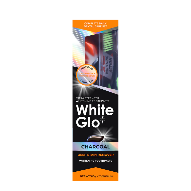 White Glo Extra Strength Charcoal Toothpaste 160g