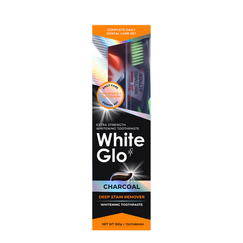White Glo Extra Strength Charcoal Toothpaste 160g