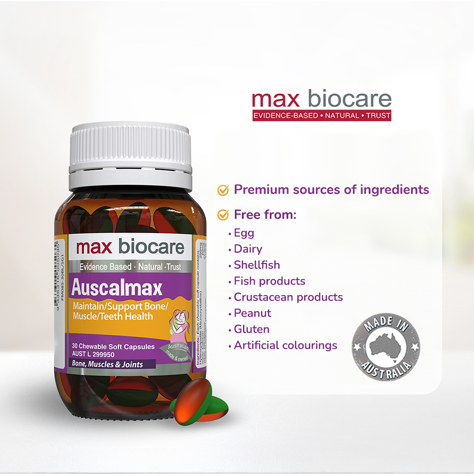 MAX BIOCARE Auscalmax 30 Chewable Soft Capsules