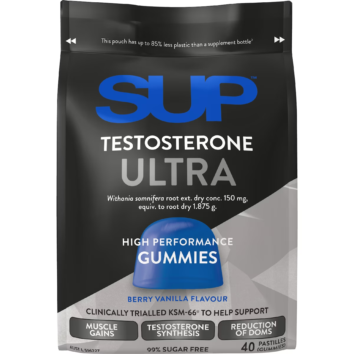 SUP Testosterone Ultra Gummies 40 Pastilles