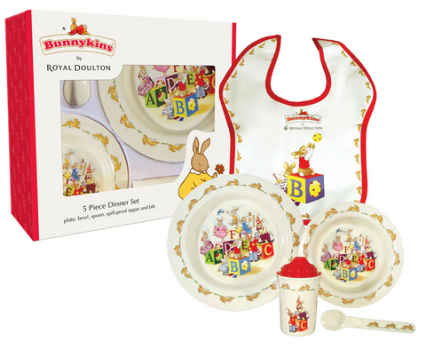Bunnykins Royal Doulton 5 Piece Dinner Set