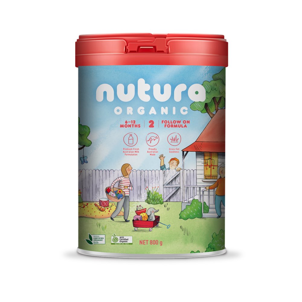 Nutura Organic Stage 2 Follow On Formula 800g