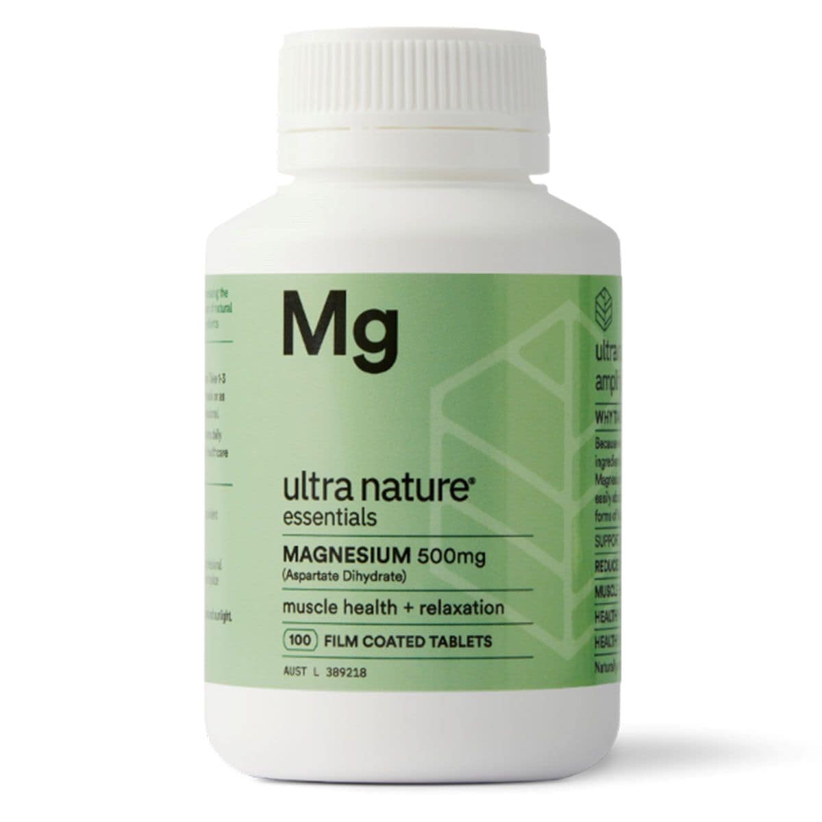 Ultra Nature Essentials Magnesium 500mg 250 Tablets