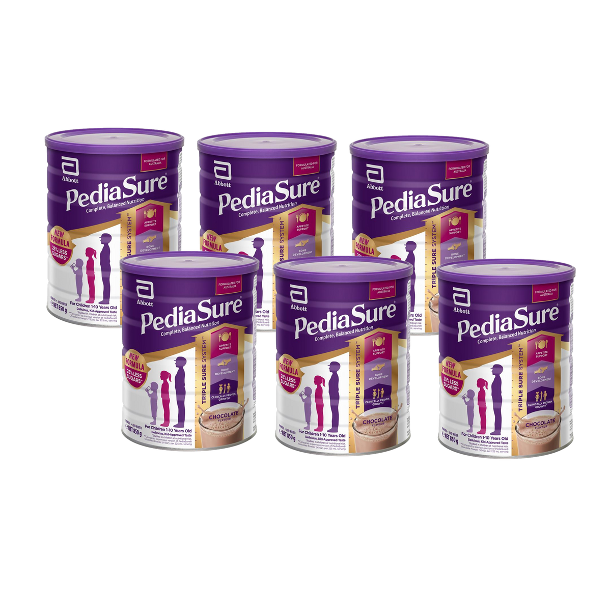 Pediasure Chocolate 6 x 850g - Special Bundle