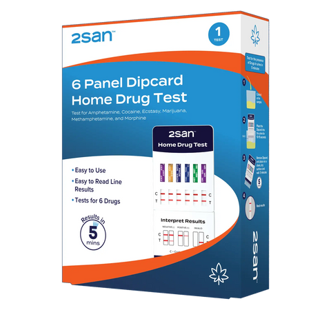2San 6 Panel Dipcard Home Drug Test