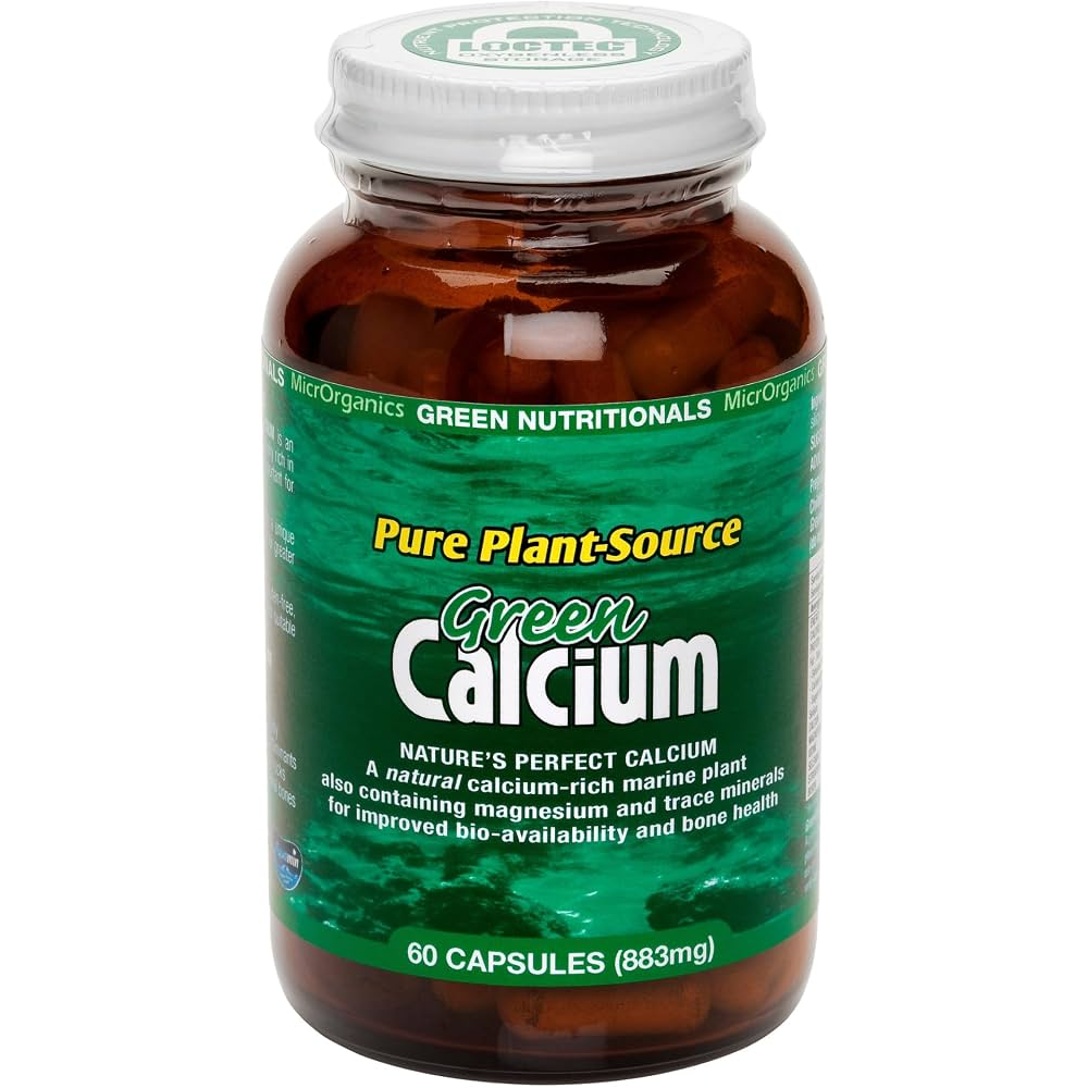 Green Nutritionals Pure Plant-Source Green Calcium 60 Capsules