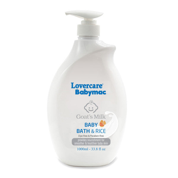 LoverCare Babymac Goats Milk Baby Bath And Rice 1 Litre