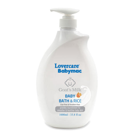 LoverCare Babymac Goats Milk Baby Bath And Rice 1 Litre