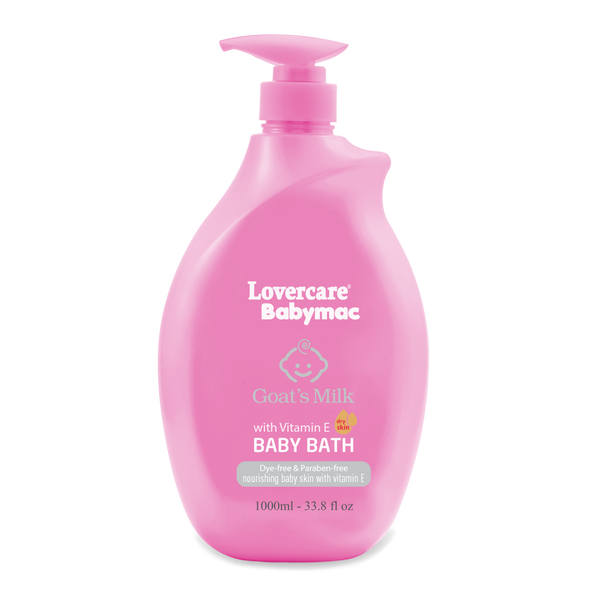 LoverCare Babymac Goats Milk Baby Bath With Vitamin E 1 Litre