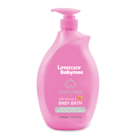 LoverCare Babymac Goats Milk Baby Bath With Vitamin E 1 Litre