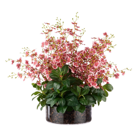 Rogue Artificial Dancing Orchids Madelyn Bowl - Small 58x47x49cm