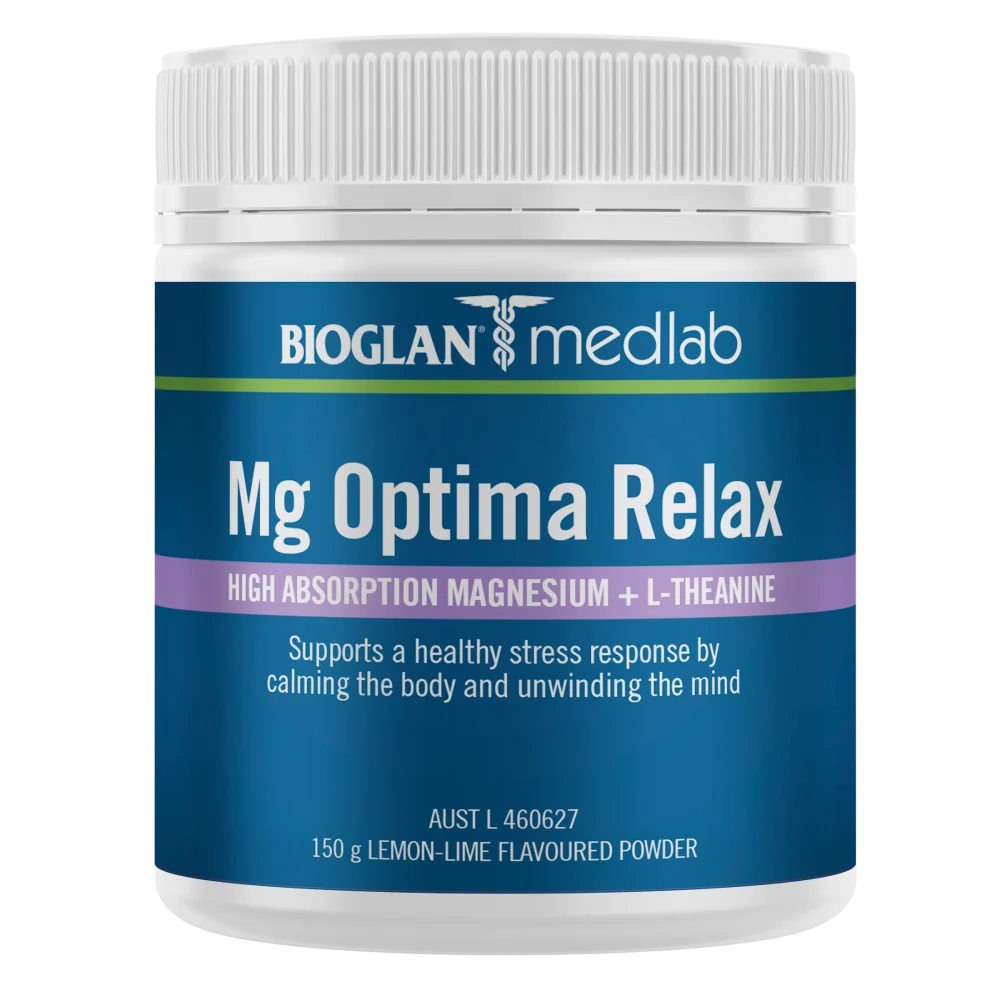 Medlab Mg Optima Relax Lemon Lime Flavour 150g