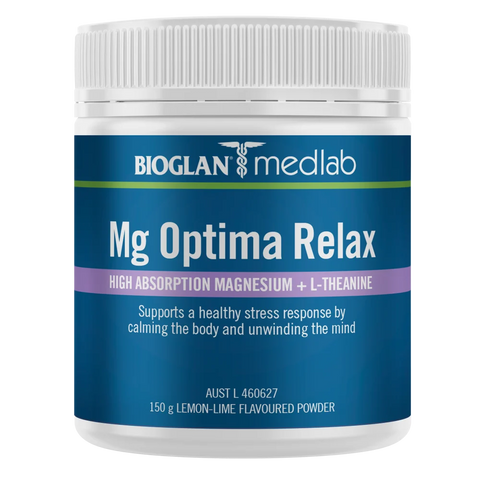 Medlab Mg Optima Relax Lemon Lime Flavour 150g