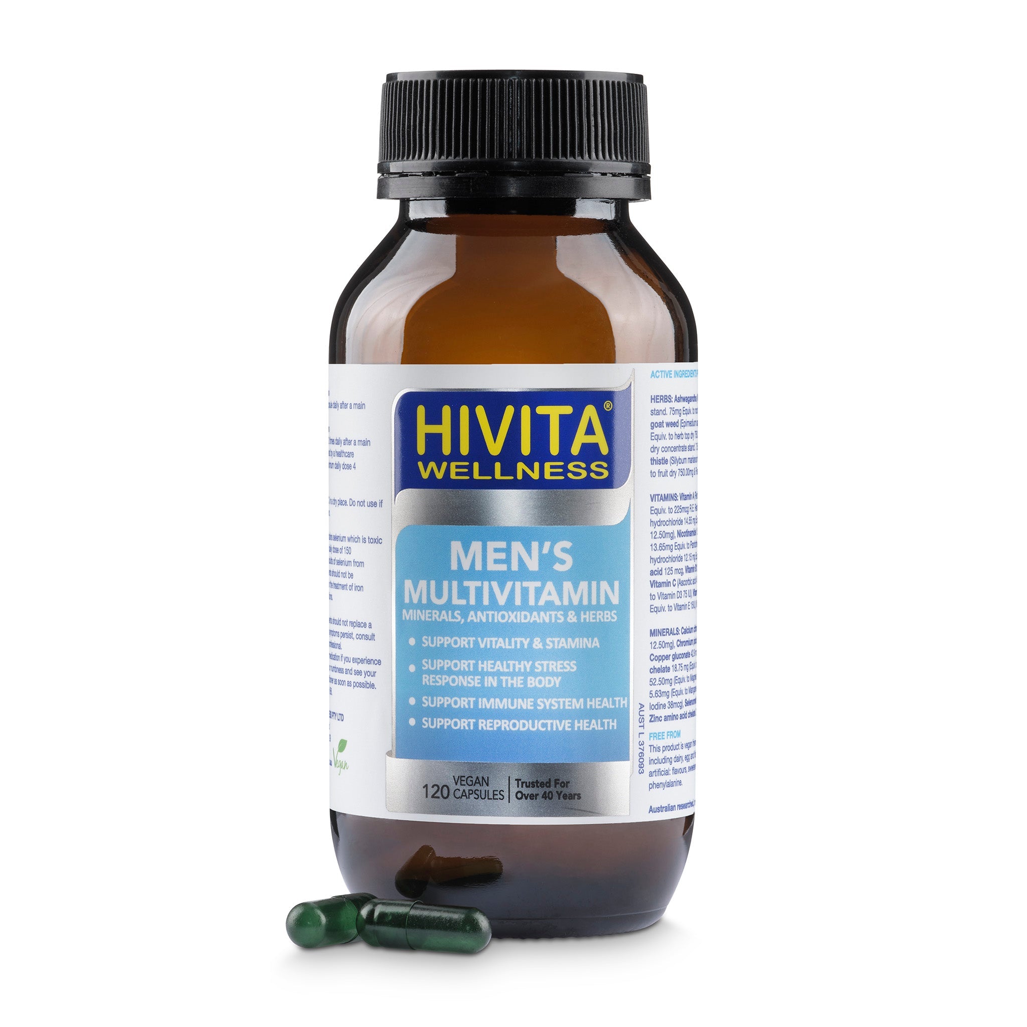 Hivita Wellness Men s Multivitamins 120 capsules Expiry 07 2024