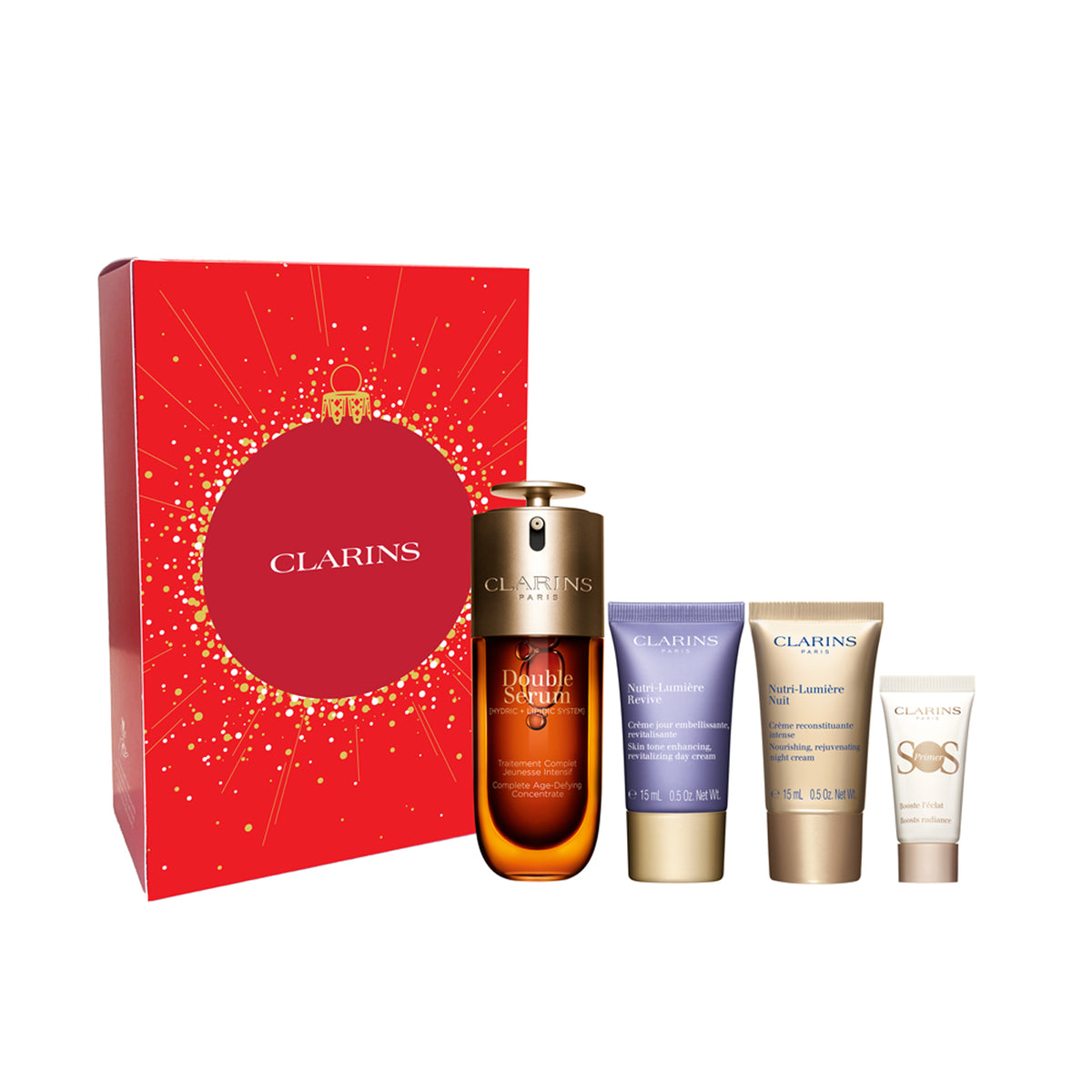 CLARINS Double Serum & Nutri-Lumière Collection Holiday Gift Set