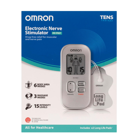 Omron TENS Therapy Device HV-F021 Electronic Nerve Stimulator Soothing Relief