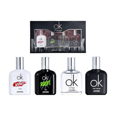 OK Unisex Eau de Parfum 4 x 30mL Gift Set