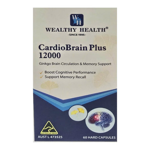 Wealthy Health CardioBrain Plus 12000 60 Capsules