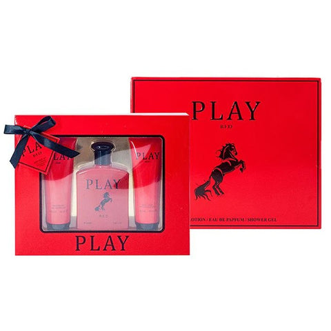 Play Red Men's Eau de Parfume 100mL 3 Piece Gift Set