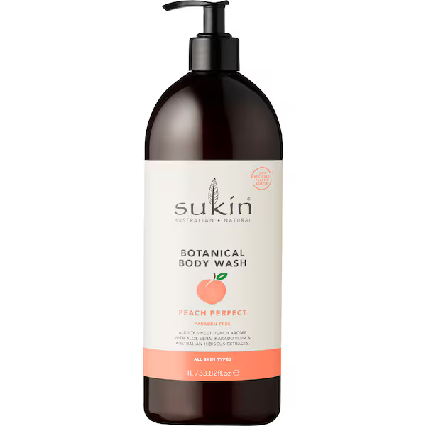 SUKIN Botanical Body Wash Peach Perfect 1 Litre