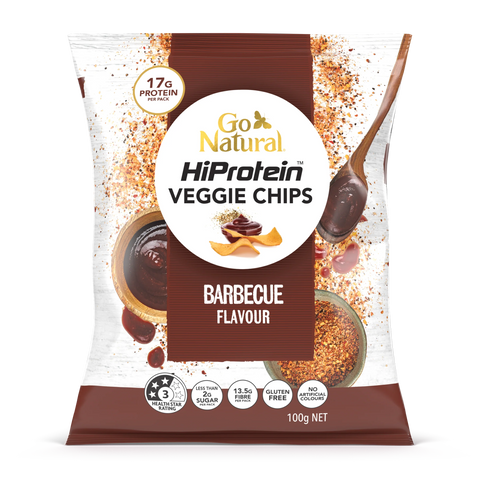 Go Natural HiProtein Veggie Chips - Barbecue Flavour 100g