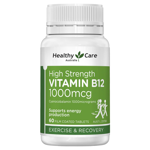 Healthy Care High Strength Vitamin B12 1000mcg 180 Tablets
