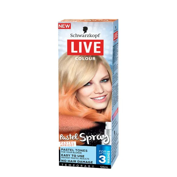 Schwarzkopf Live Colour Temporary Pastel Spray 125mL