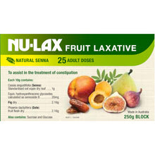 Load image into Gallery viewer, Nu-Lax Fruit Laxative 250g (expiry 23/10/24)