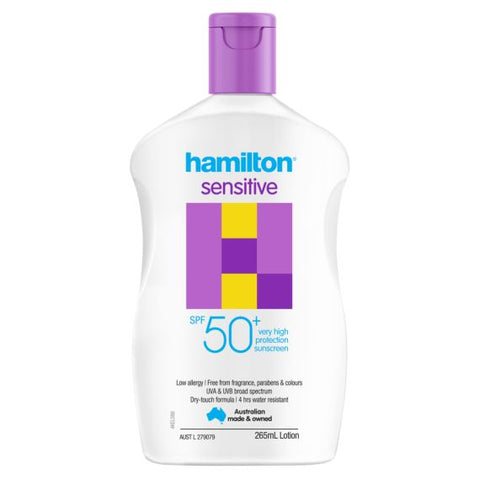 Hamilton Sensitive Sunscreen SPF 50+ Lotion 250mL