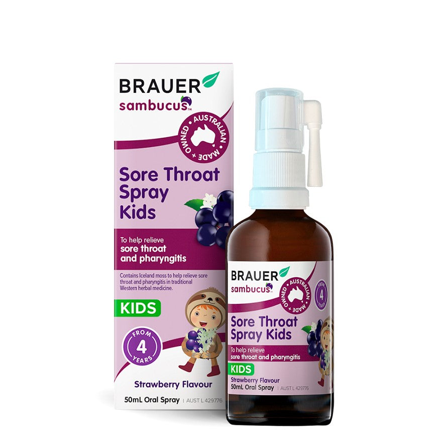 Brauer Kids Sore Throat Spray 50mL