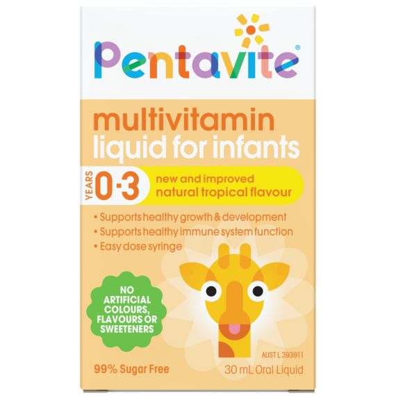 Pentavite Multivitamin Liquid for Infants 0-3 Years 30mL