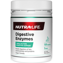 Load image into Gallery viewer, Nutra-Life Digestive Enzymes 120 Capsules