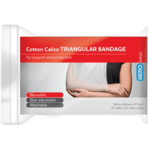 AEROBAND Cotton Calico Triangular Bandage 96 x 96 x 137cm