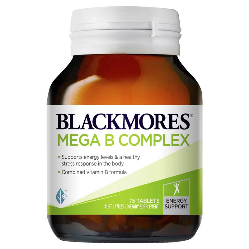 Blackmores Mega B Complex 75 Tablets (Expiry 05/2024)