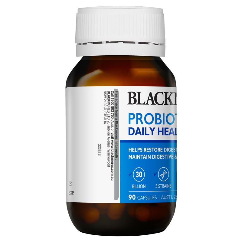 Blackmores Probiotics + Daily Health 90 Capsules (Expiry 31/08/2024)