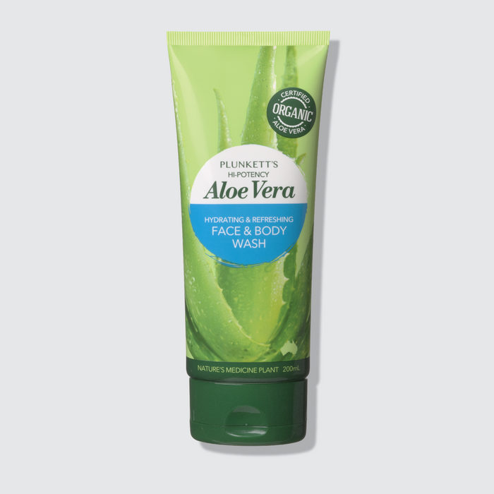 Plunkett's Hi-Potency Aloe Vera Face & Body Wash 200mL