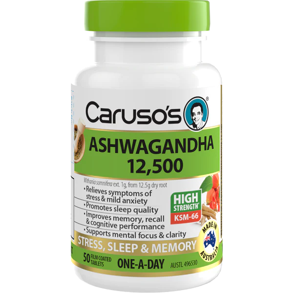 Caruso's Ashwagandha 12,500mg 50 Tablets
