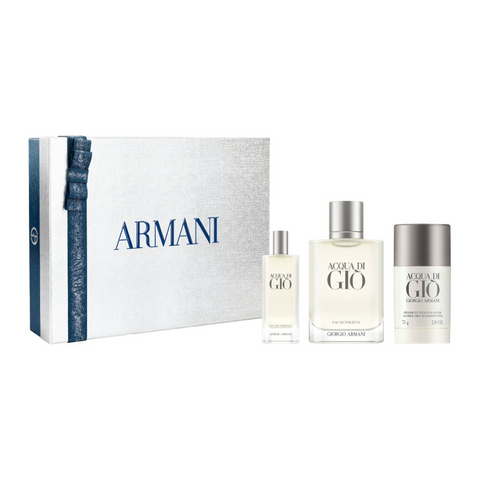 Giorgio Armani Aqua di Gio Eau De Toilette 100mL 3 Piece Gift Set