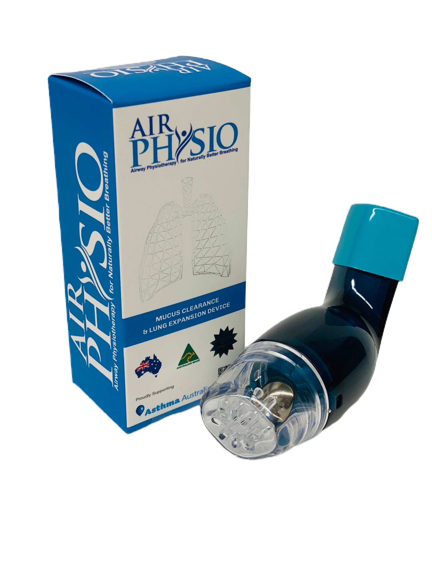 AirPhysio Device for Low Lung Capacity - Blue