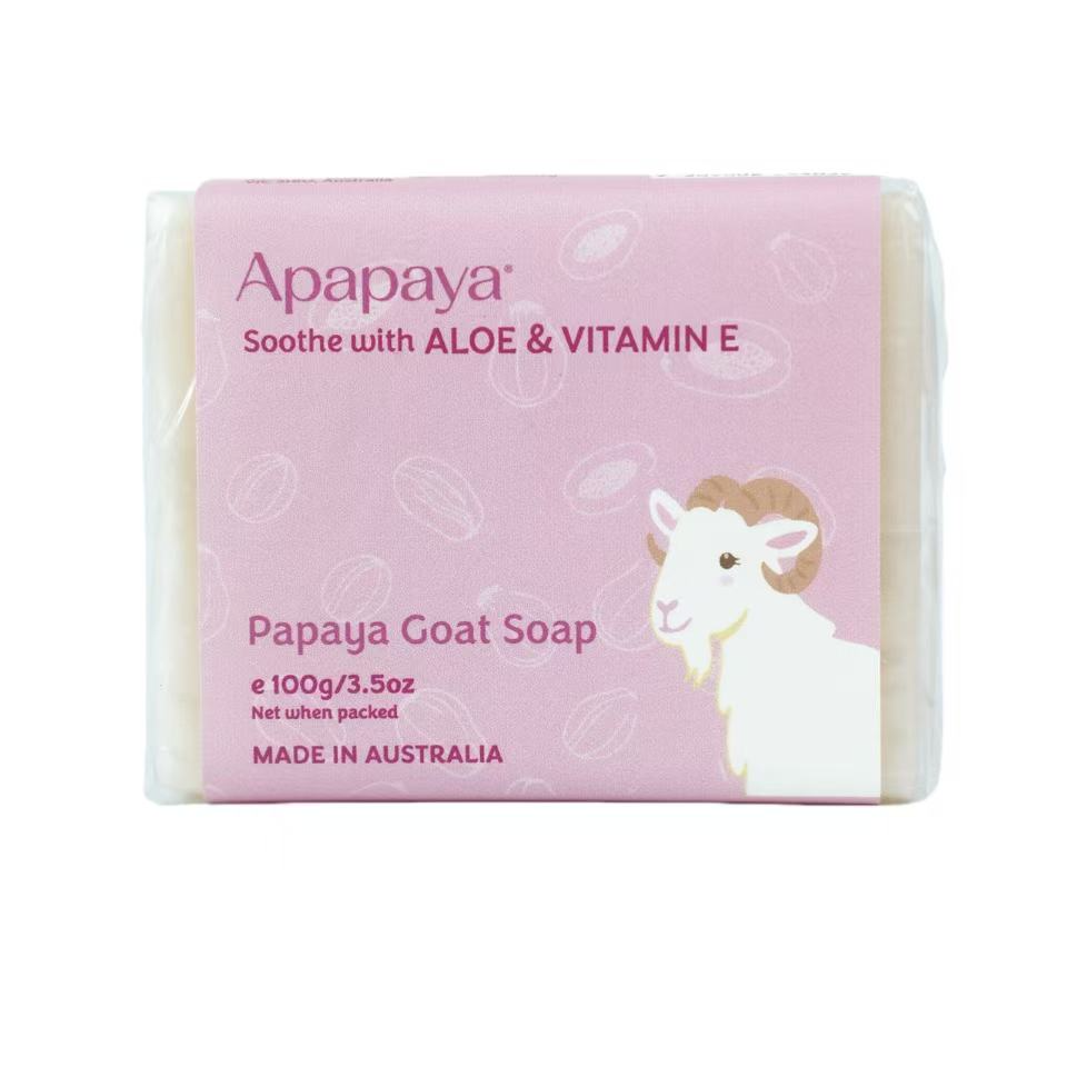 Apapaya Aloe & Vitamin E Goat Milk Soap 100g