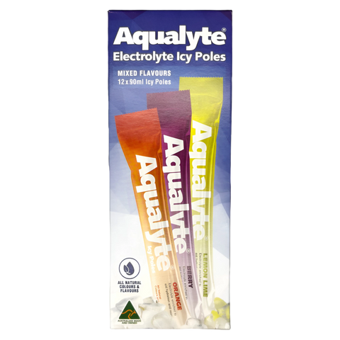 Aqualyte Electrolyte Enriched Icy Poles 90mL x 12 Sachets