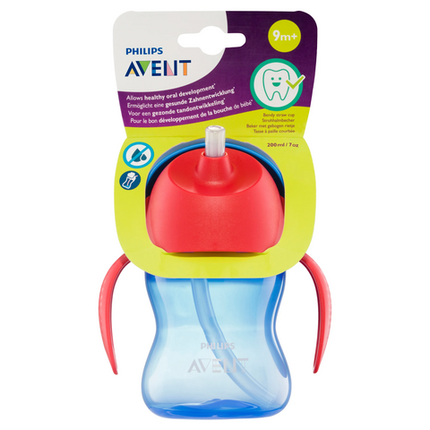 Avent Straw Cup Dinosaur 200mL (Assorted Colours)