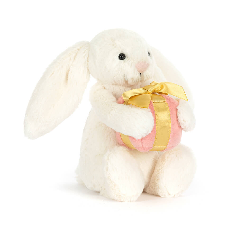 Jellycat Bashful Bunny with Present Little