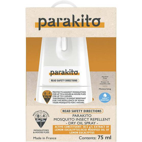Parakito Water-Resistant Mosquito Repellent Spray 75mL