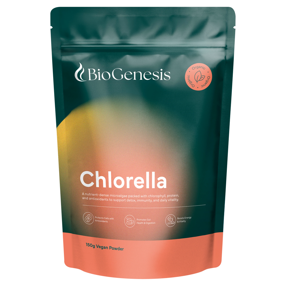 BioGenesis Organic Chlorella 150g Powder
