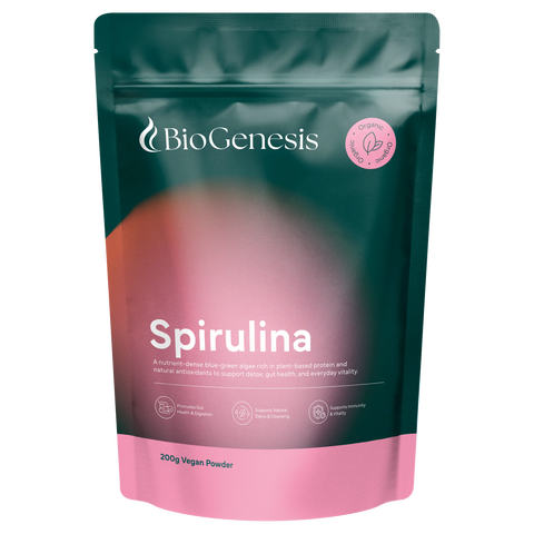 BioGenesis Organic Spirulina 200g Powder