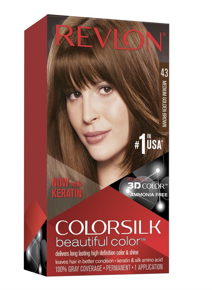 Revlon ColorSilk 43 Medium Golden Brown