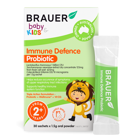 Brauer Baby & Kids Immune Defence Probiotic 30 Sachets (expiry 9/24)