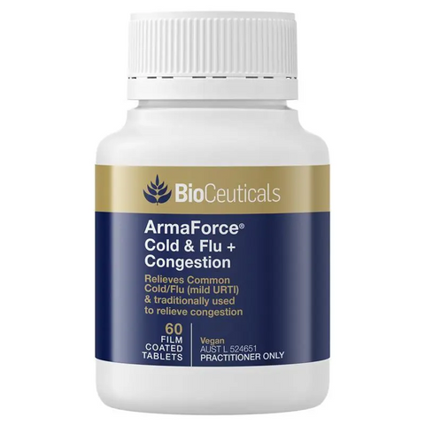 BioCeuticals ArmaForce Cold & Flu + Congestion 60 Tablets