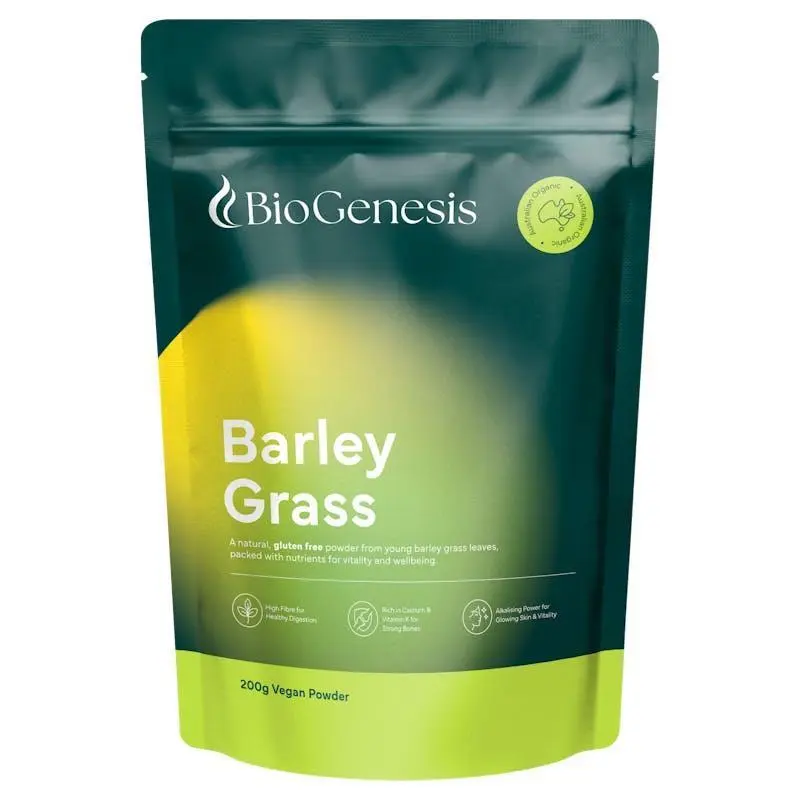 BioGenesis Organic Barley Grass 200g Powder